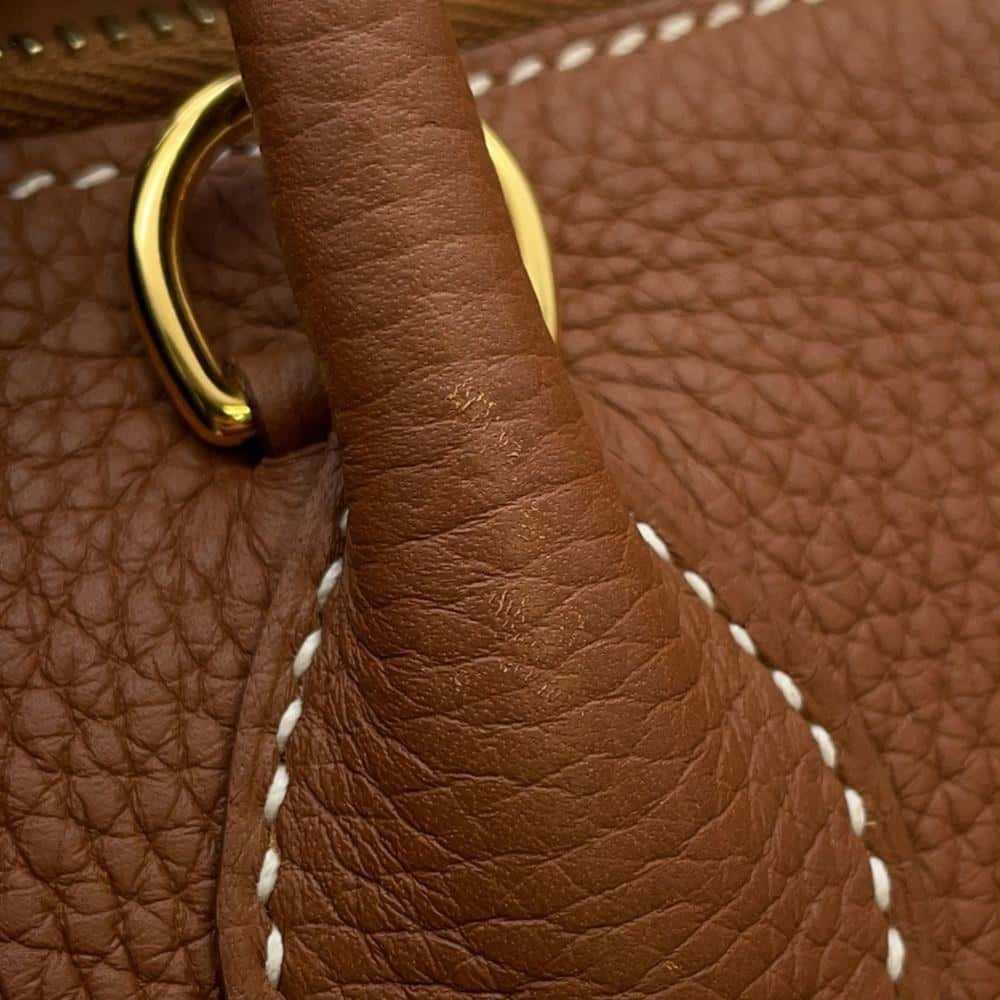 Hermes Hermes handbag Bolide 31 gold Taurillon Cl… - image 10