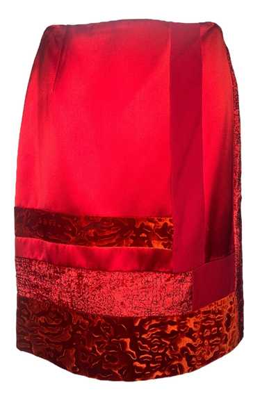 Christian LaCroix 1990s Bazar Crimson Velvet Multi