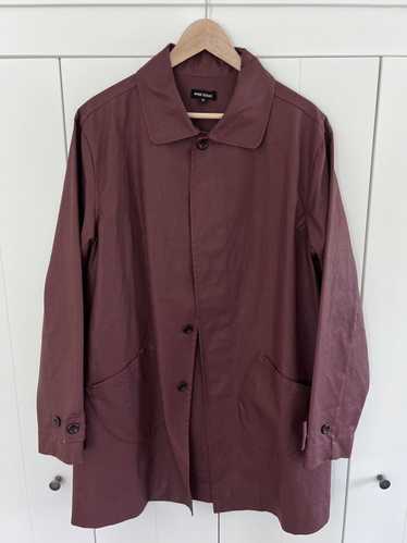 Evan Kinori Waxed Cotton Trench Coat - image 1