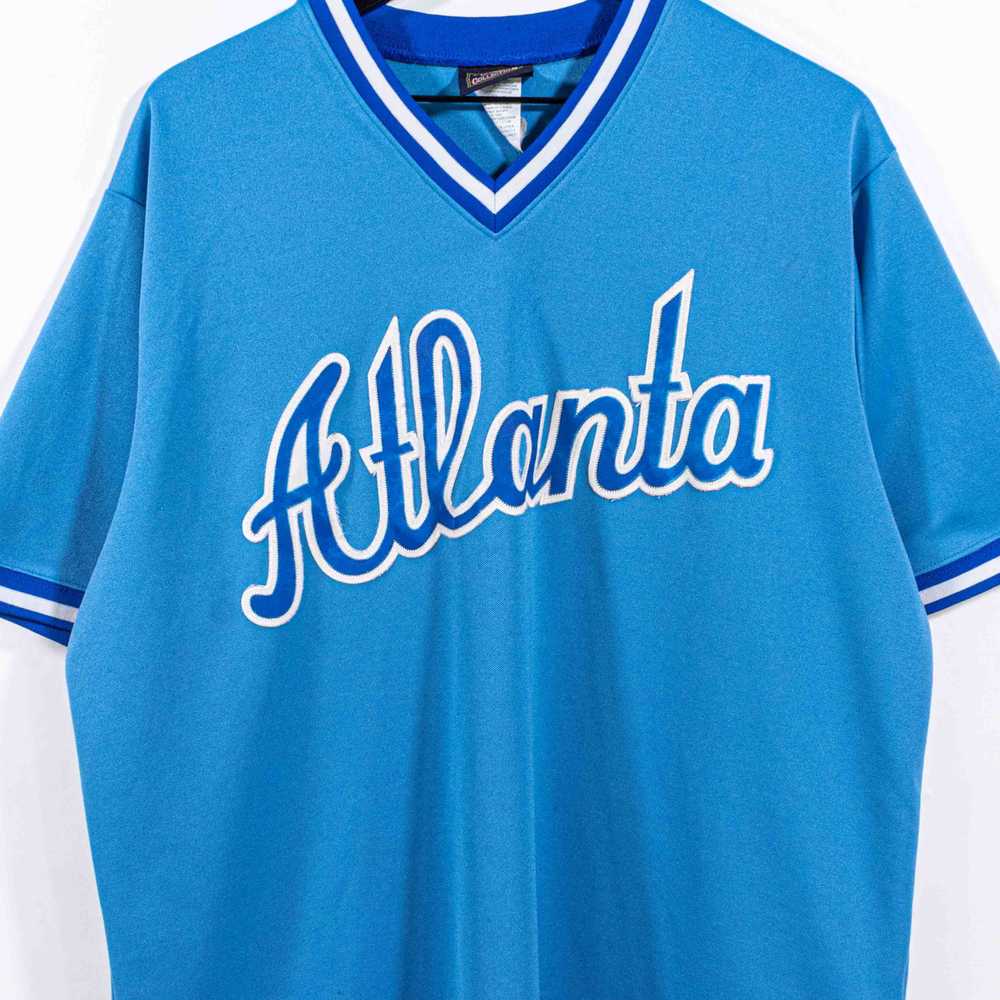 MLB × Majestic × Vintage Atlanta Braves Retro Jer… - image 8