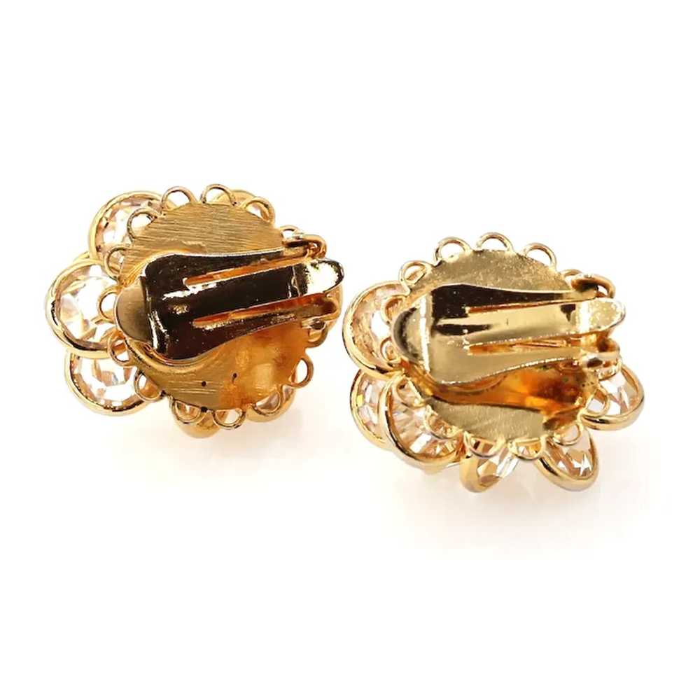 Sparkling Sorrelli Vintage Gold-Tone Crystal Clus… - image 6