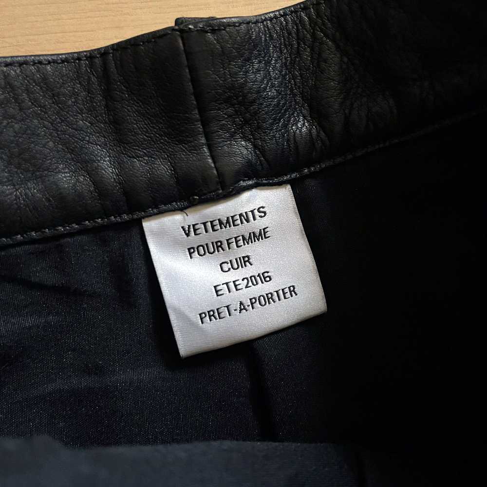 Vetements SS16 Reconstructed Leather Pants - image 8