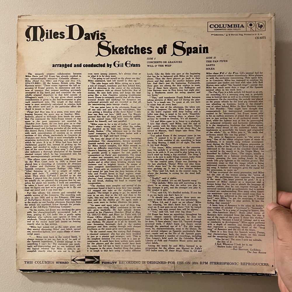 Blank Miles Davis - Sketches Of Spain LP vintage … - image 2