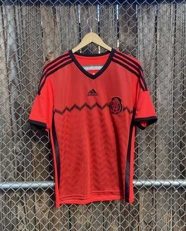 Adidas × Soccer Jersey × Vintage Adidas Men's Mexi