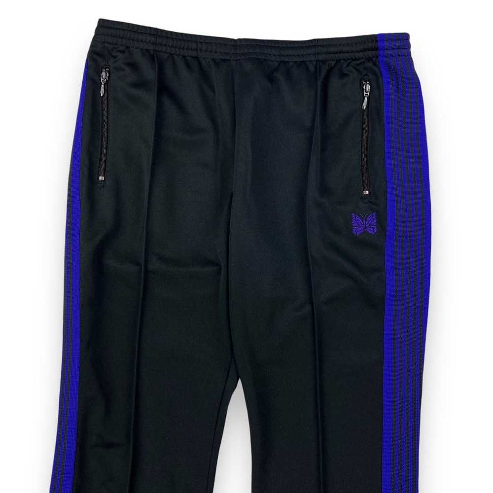 Needles Needles Black & Purple Track Pants - image 1