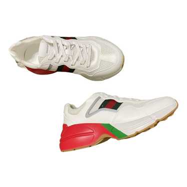 Gucci Rhyton leather low trainers