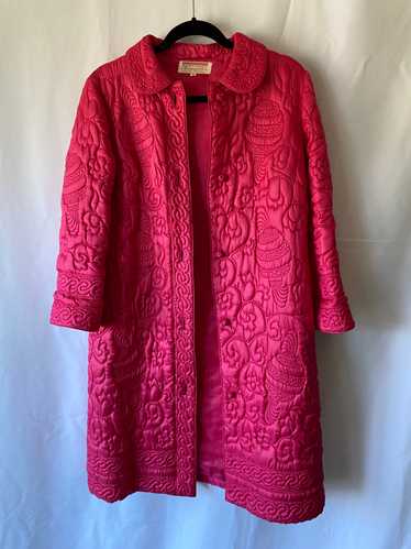 Hot Pink Silk Quilted Jacket