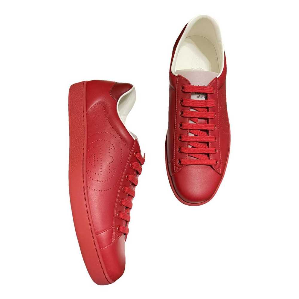 Gucci Ace leather low trainers - image 1