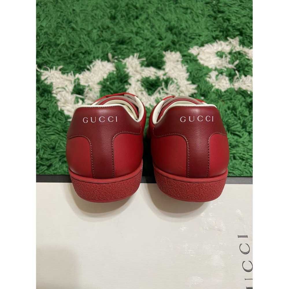 Gucci Ace leather low trainers - image 3