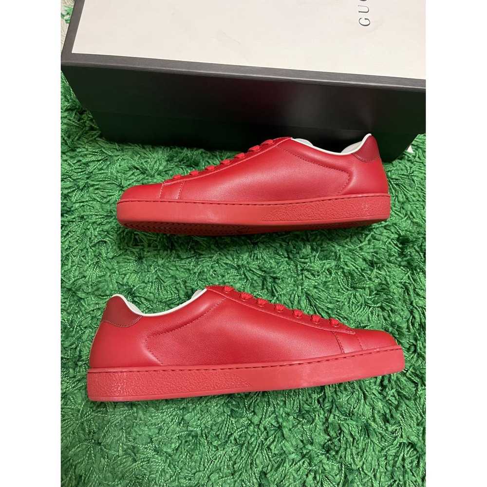 Gucci Ace leather low trainers - image 6