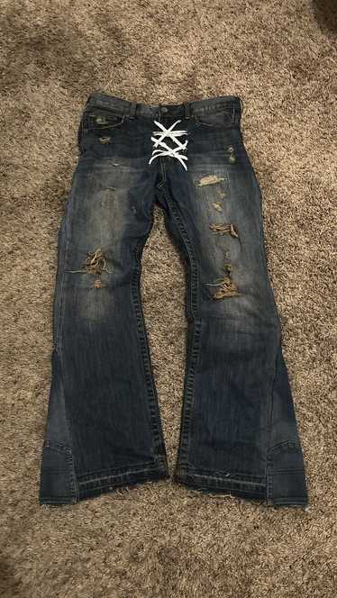 1 Of 1 × Custom × Vintage 1 of 1 "War Saint" Denim