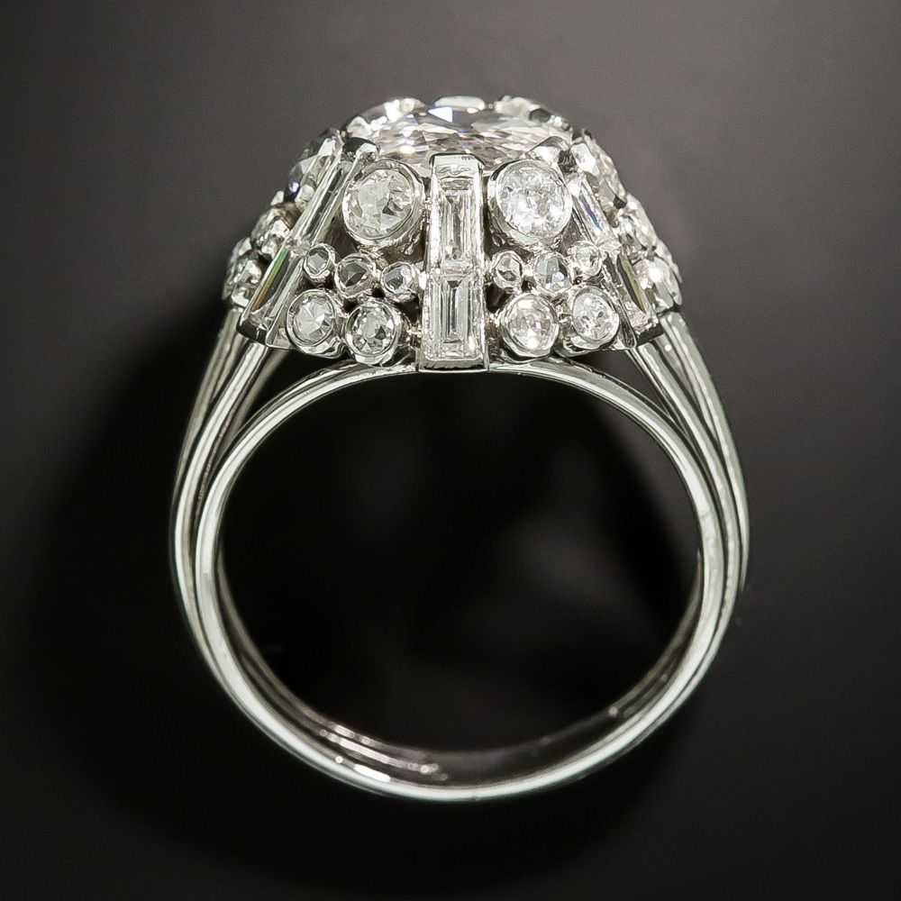 Vintage .77 Carat Diamond Cluster Ring - GIA G SI2 - image 3