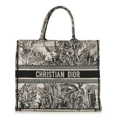 CHRISTIAN DIOR Canvas Embroidered Large Toile De … - image 1