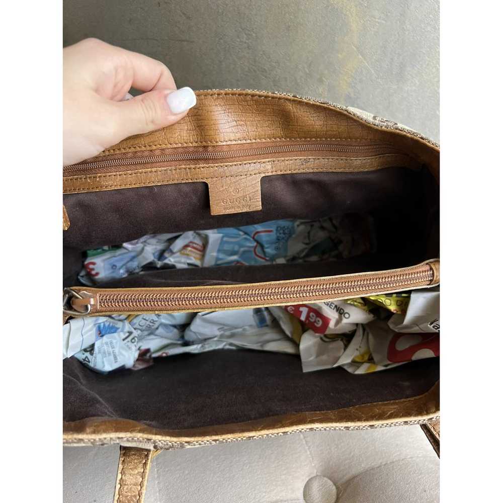 Gucci Vintage Bamboo cloth tote - image 10