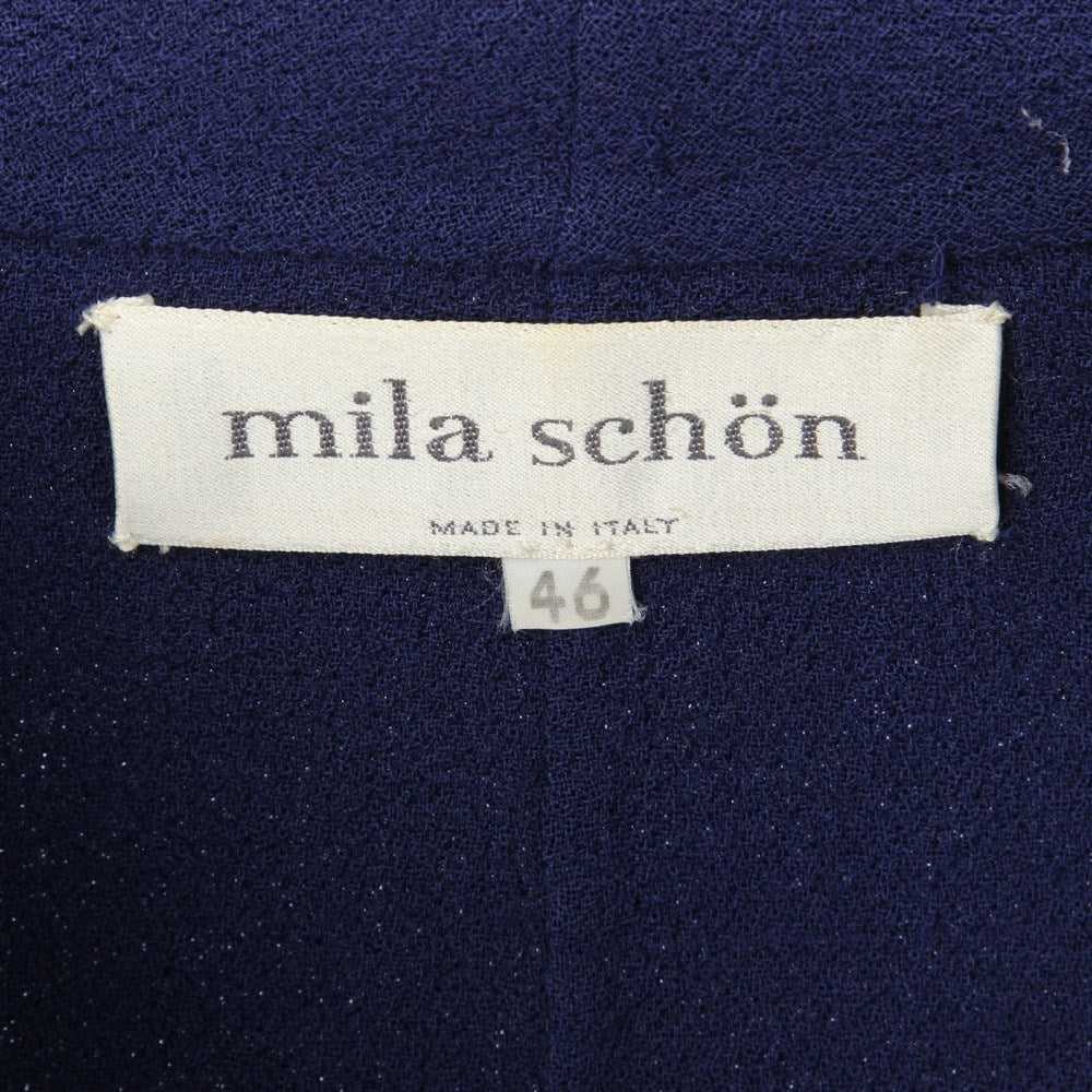 Mila Schön Blue Wool Skirt Suit - '80s - image 8