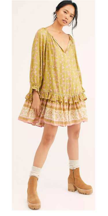 Spell USA Green Dahlia Tunic Dress