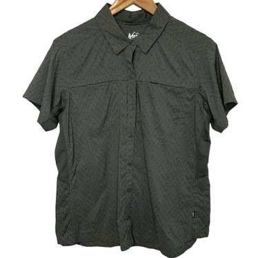 Rei REI Green Printed Button Up L Lightweight Outd