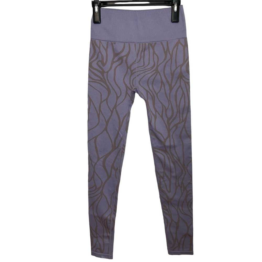 Fabletics Fabletics Purple Printed Leggings M Wom… - image 1