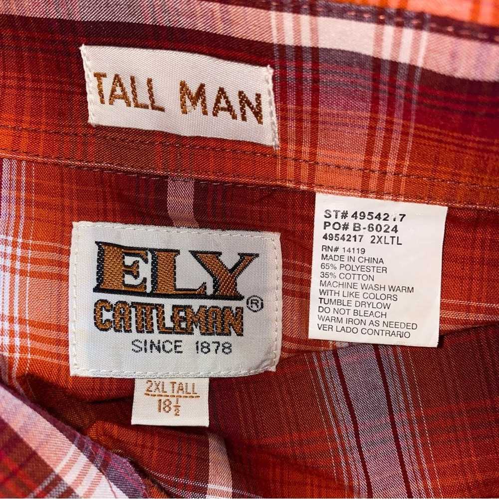 Vintage Ely Cattleman Tall Man Vintage Plaid Pear… - image 3