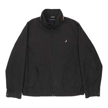 Nautica Harrington Jacket - Large Black Cotton Bl… - image 1