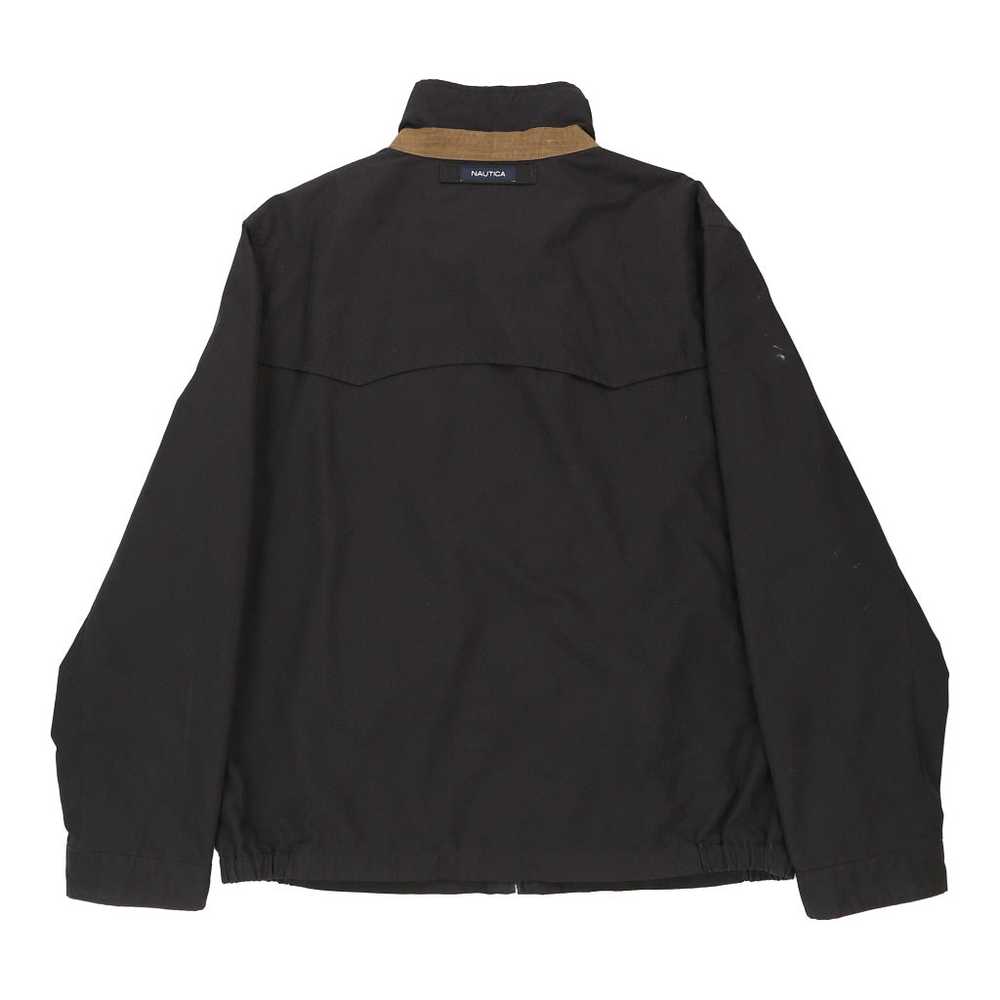 Nautica Harrington Jacket - Large Black Cotton Bl… - image 2