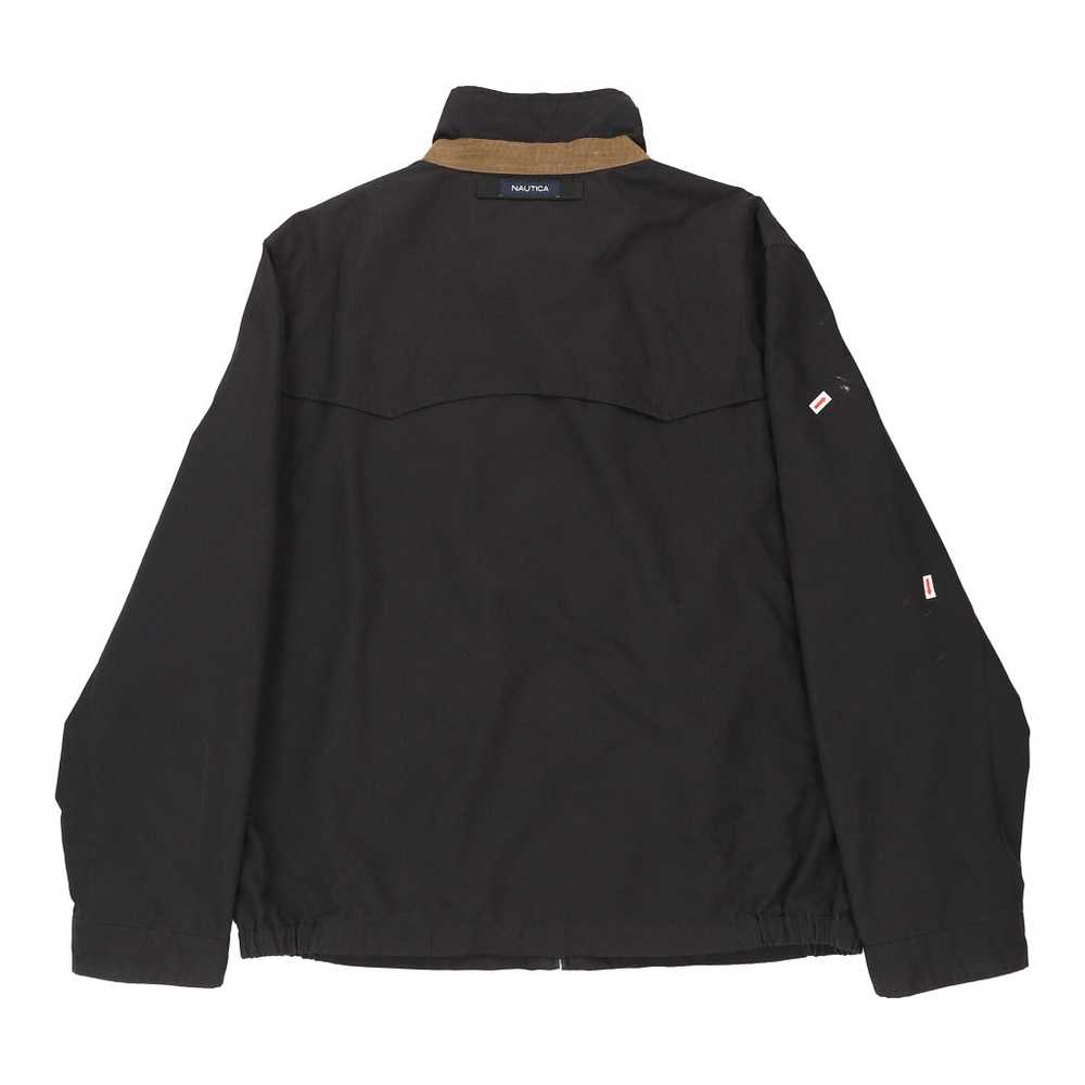 Nautica Harrington Jacket - Large Black Cotton Bl… - image 4