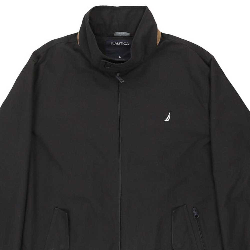 Nautica Harrington Jacket - Large Black Cotton Bl… - image 5