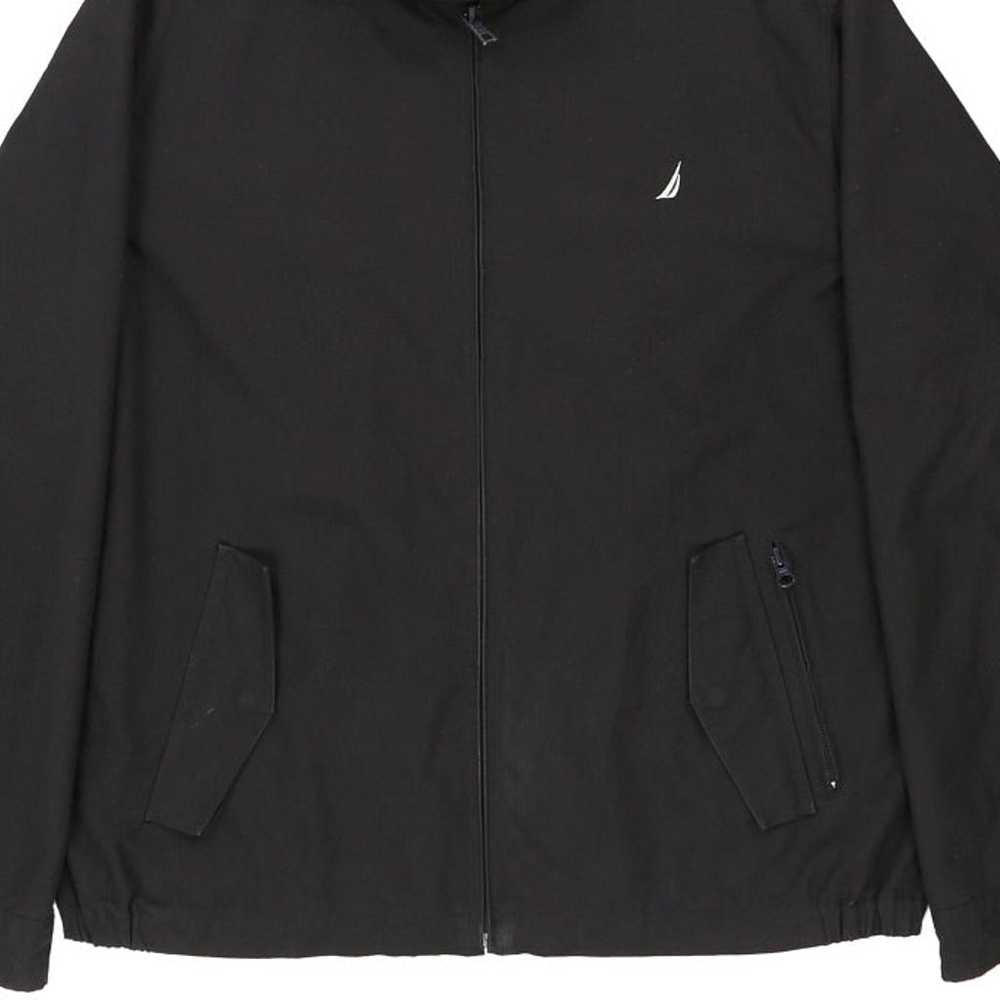 Nautica Harrington Jacket - Large Black Cotton Bl… - image 6