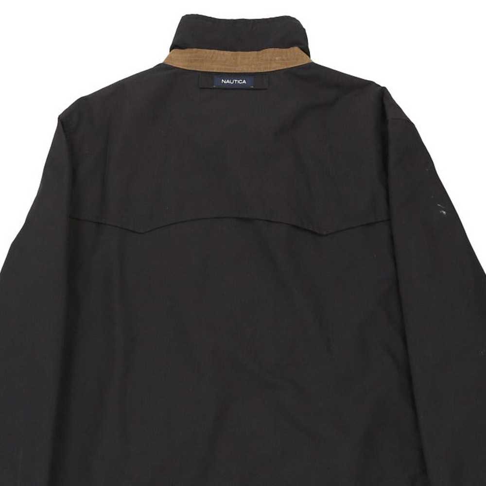 Nautica Harrington Jacket - Large Black Cotton Bl… - image 7