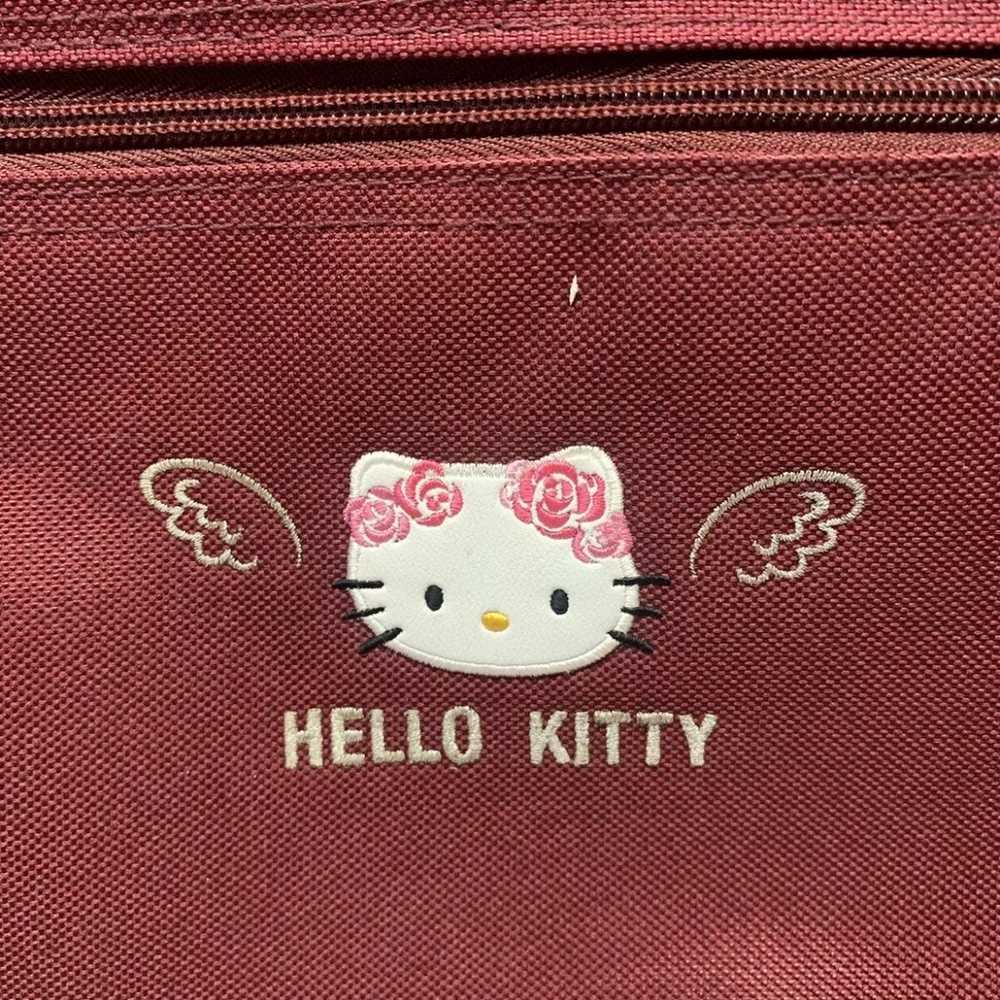 Hello Kitty Burgundy Sanrio Angel Wing Vintage Y2… - image 2