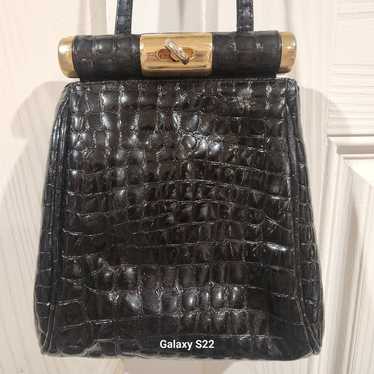 Vintage faux alligator purse