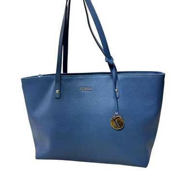 【Beautiful Condition】FURLA Saffiano Leather Tote … - image 1