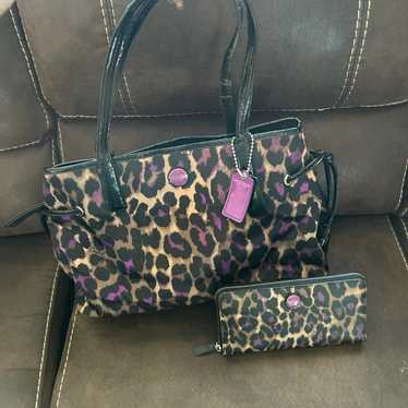 Coach purse and wallet set