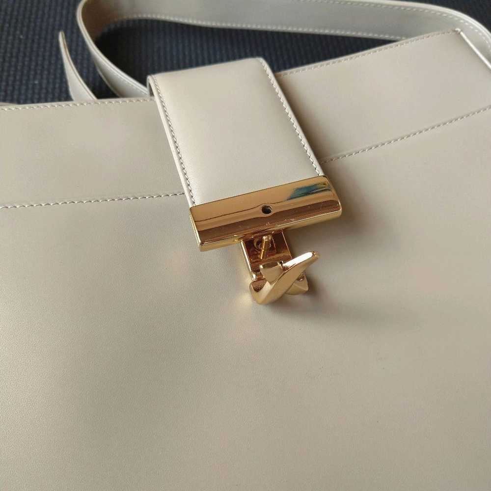 Paloma Picasso Shoulder Bag Genuine Leather Ivory - image 4