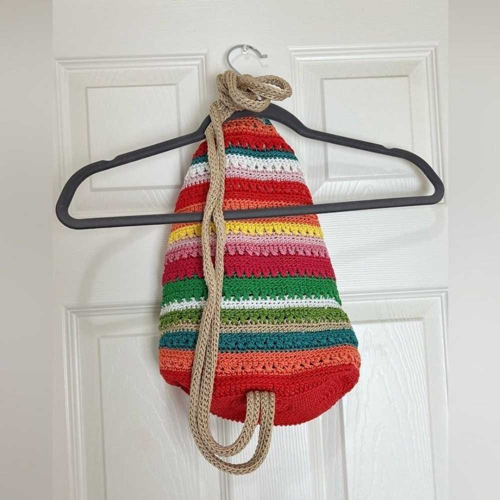 The Sak vintage Carry All Rainbow Striped Sling B… - image 8