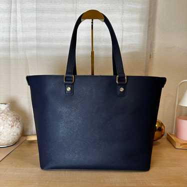 JUICY COUTURE Navy Saffiano Leather Tote