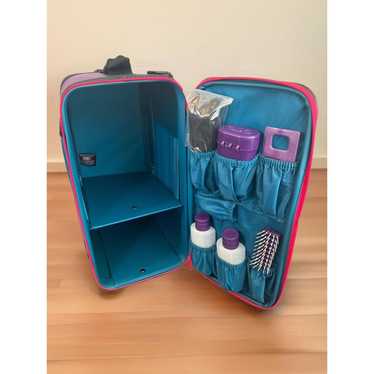 Vintage Ogio Original Locker Bag Teal Purple Shou… - image 1