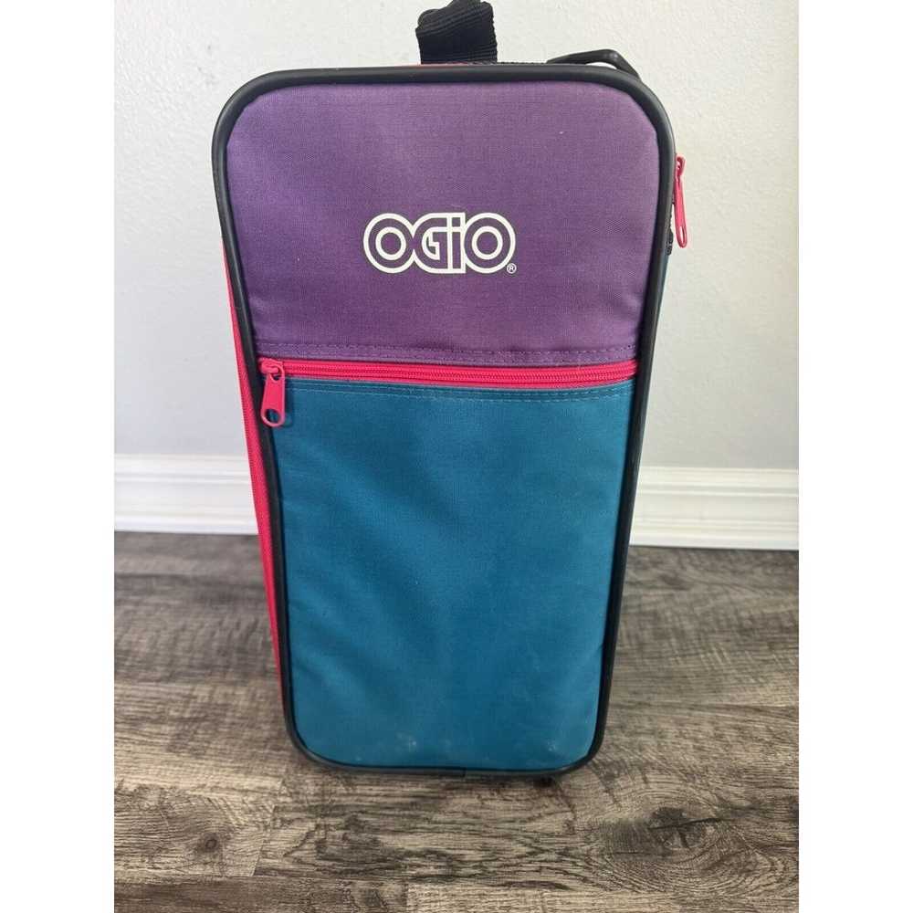 Vintage Ogio Original Locker Bag Teal Purple Shou… - image 3