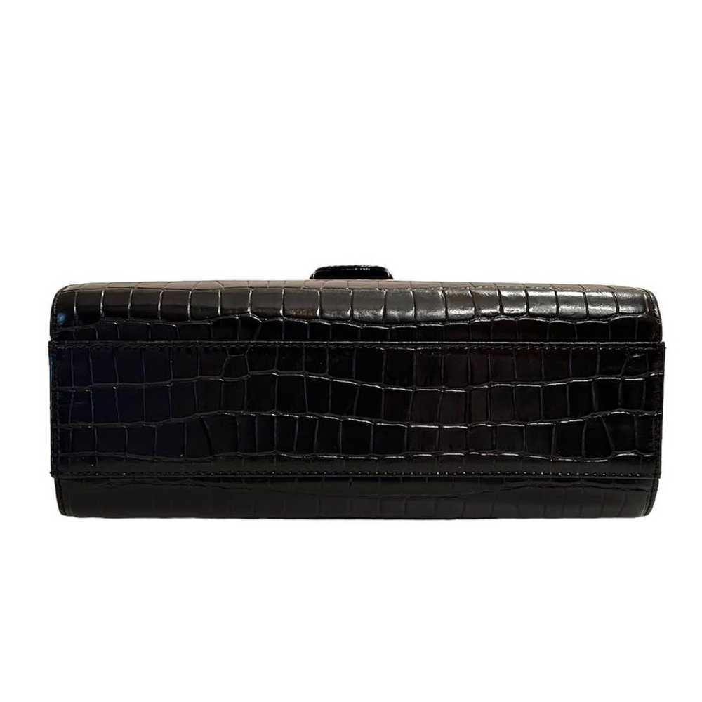 MISSONI Leather Cowhide Crocodile Embossed Handba… - image 6