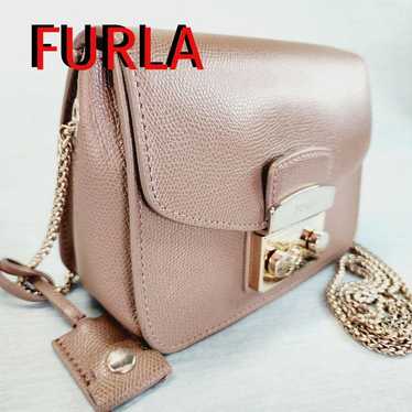 【 Excellent Condition 】FURLA Chain Shoulder Metro… - image 1