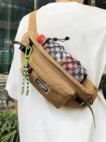 Bag × Streetwear × Vintage Patch Drawstring Desig… - image 1