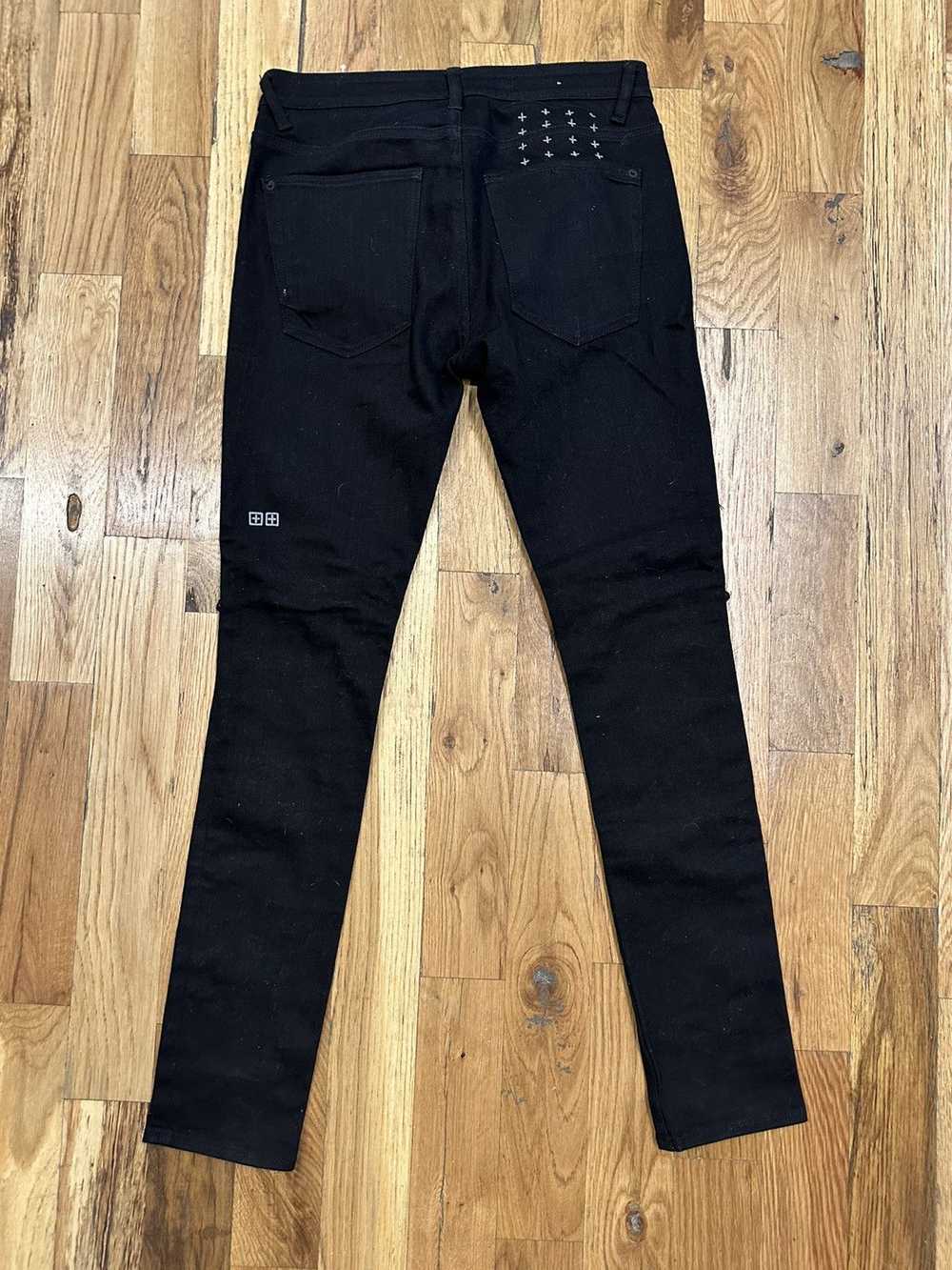 Ksubi Ksubi Knee Rip Black Denim Jeans Size 32 - image 2