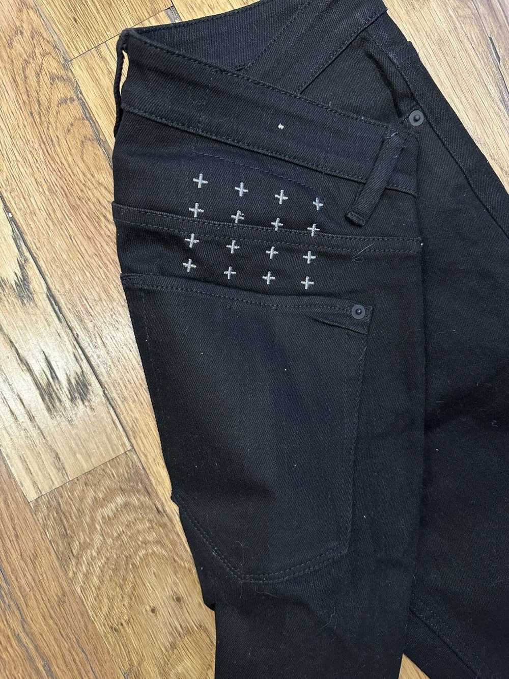 Ksubi Ksubi Knee Rip Black Denim Jeans Size 32 - image 3