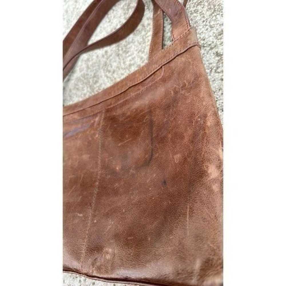 HOBO Brown Leather Crossbody Bag - image 5