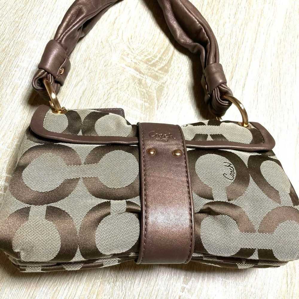 COACH Op Art One-Shoulder Campus Leather - image 3