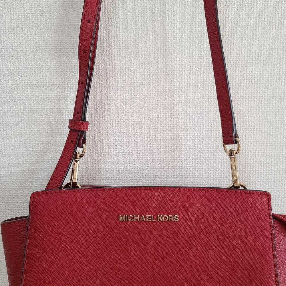 MICHAEL KORS Red Shoulder Bag in Excellent Condit… - image 4