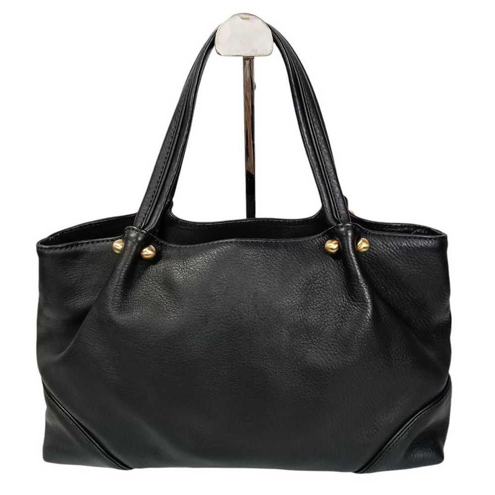 435 Beautiful Kitamura Handbag Leather Black - image 3