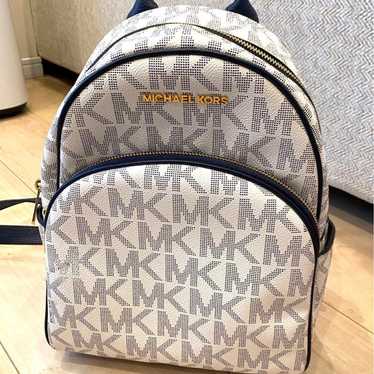 MICHAEL KORS Backpack All-over Pattern Navy