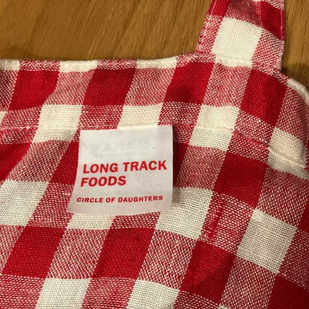 LONGTRACKFOODS Linen Gingham Tote Bag - image 3