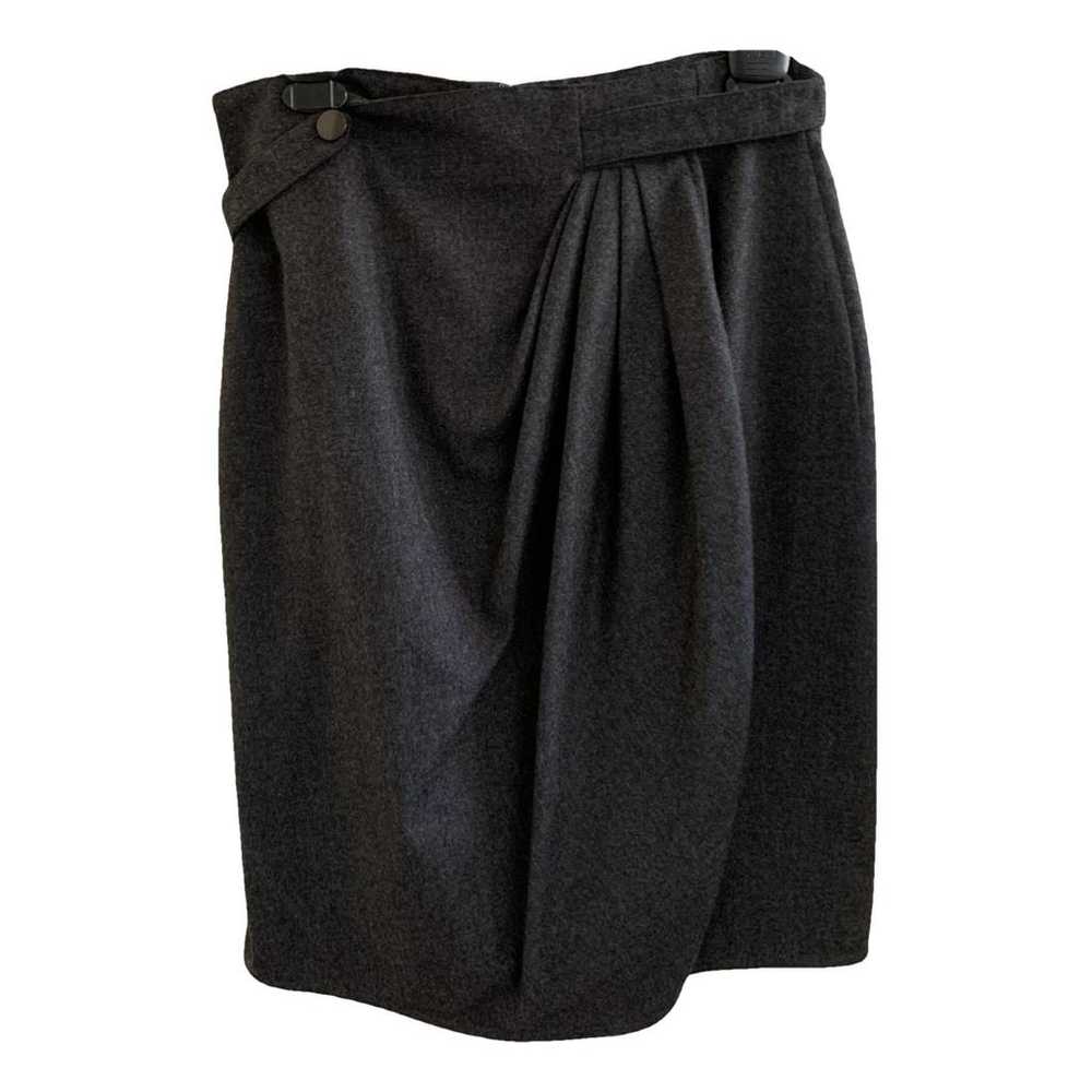 スカート VALENTINO GARAVANI 'Solid Grisaille' Valentino skirt Black Grisaille virgin wool pencil skirt in black - Valentino